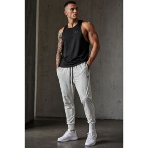 ASRV Cream Gym Pants DSG-0407 Sweatpants Trousers   Mens Size Large